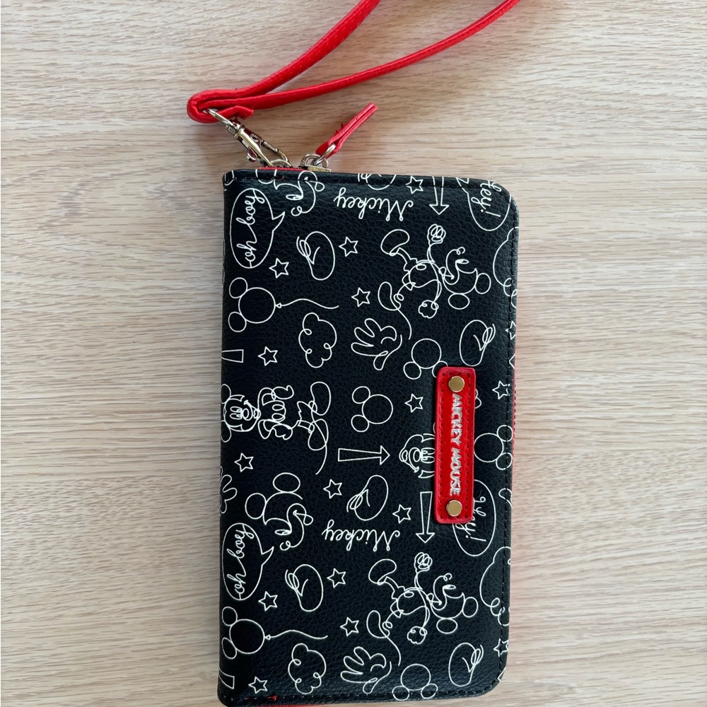 NWOT Disney Mickey Mouse Black and Red Wallet